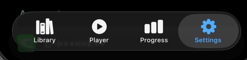 Settings Page navigation icon